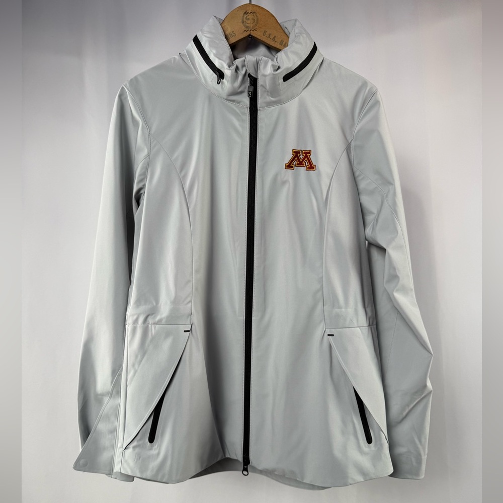 Cutter‎ & Buck Vapor Water Repellent Stretch Full Zip Rain Jacket in Gray Size S